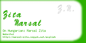 zita marsal business card